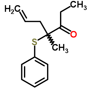 4-Methyl-4-phenylsulfanyl-hept-6-en-3-one Structure,55834-35-0Structure