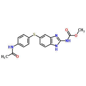 [5-[[4-(Acetylamino)phenyl]thio]-1h-benzimidazol-2-yl]-carbamic acidmethylester Structure,56073-95-1Structure