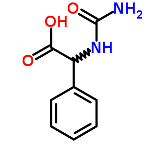 (Aminocarbonyl)amino](phenyl)acetic acid Structure,5616-20-6Structure