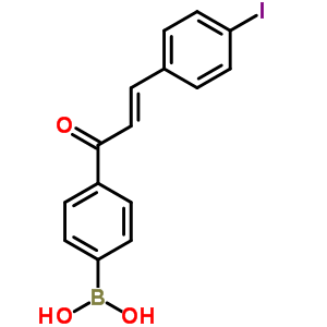 {4-[(2E)-3-(4-iodophenyl)-2-propenoyl]phenyl}boronic acid Structure,562823-84-1Structure