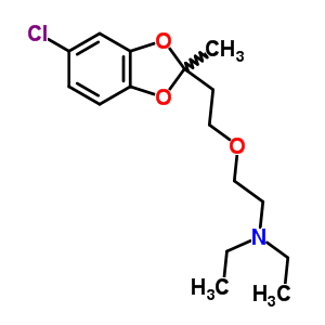 5-Chloro-2-(2-(2-(diethylamino)ethoxy) ethyl)-2-methyl-1,3-benzodioxole Structure,56287-41-3Structure