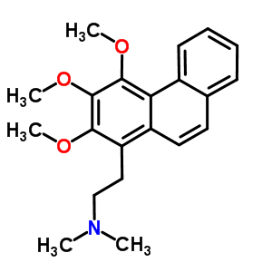 N,n-dimethyl-2-(2,3,4-trimethoxyphenanthren-1-yl)ethanamine Structure,5635-94-9Structure