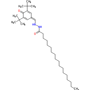 3,5-Di-tert-butyl-4-hydroxybenzaldehyde stearoyl hydrazone Structure,56368-44-6Structure