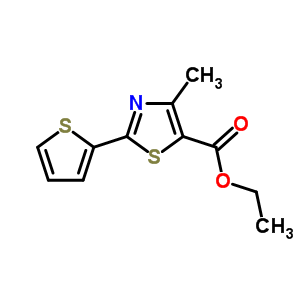 Ethyl 4-methyl-2-(2-thienyl)-1,3-thiazole-5-carboxylate Structure,56421-62-6Structure