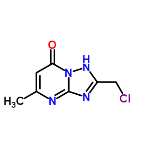 (1,2,4)Triazolo(1,5-a)pyrimidin-7(1h)-one,2-(chloromethyl)-5-methyl- Structure,56433-30-8Structure