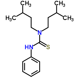 N,n-bis(3-methylbutyl)-n’-phenylthiourea Structure,56438-21-2Structure