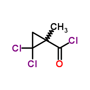 2,2-Dichloro-1-methyl-cyclopropanecarbonyl chloride Structure,56447-09-7Structure