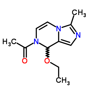 Ethanone,1-(8-ethoxy-3-methylimidazo[1,5-a]pyrazin-7(8h)-yl)- Structure,56468-12-3Structure