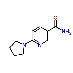 3-Pyridinecarboxamide,6-(1-pyrrolidinyl)- Structure,56501-10-1Structure