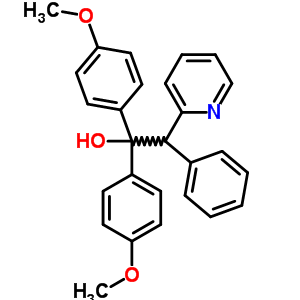 2-Pyridineethanol ,alpha,alpha-bis(4-methoxyphenyl)-beta-phenyl- Structure,56501-71-4Structure