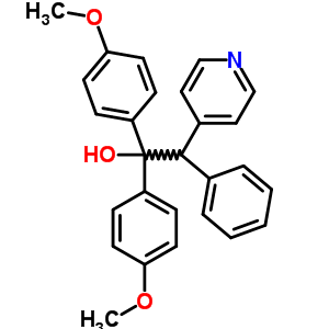 1,1-Di(4-methoxyphenyl)-2-phenyl-2-(4-pyridyl)ethanol Structure,56501-74-7Structure