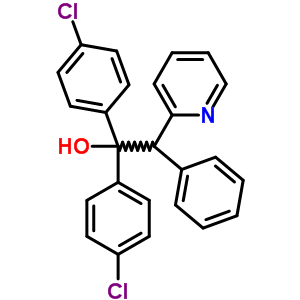 1-Di(4-chlorophenyl)-1-phenyl-2-(2-pyridyl)ethanol Structure,56501-76-9Structure