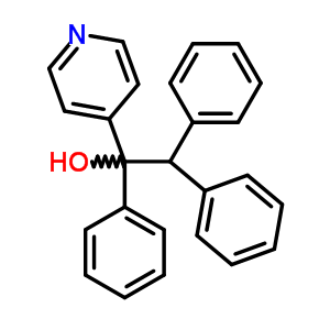 1,2,2-Triphenyl-1-(4-pyridyl)methanol Structure,56501-83-8Structure