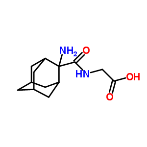 2-[(2-Aminoadamantane-2-carbonyl)amino]acetic acid Structure,56643-58-4Structure