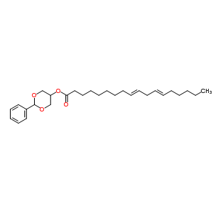 9,12-Octadecadienoic acid 2-phenyl-1,3-dioxan-5-yl ester Structure,56648-80-7Structure