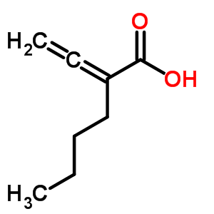 Hexanoic acid,2-ethenylidene- Structure,5665-73-6Structure