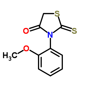 3-(2-Methoxyphenyl)-2-sulfanylidene-thiazolidin-4-one Structure,56676-49-4Structure