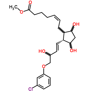 (Z)-7-[2beta-[(1e,3r)-3-hydroxy-4-(3-chlorophenoxy)-1-butenyl]-3alpha,5alpha-dihydroxycyclopentane-1alpha-yl]-5-heptenoic acid methyl ester Structure,56687-85-5Structure