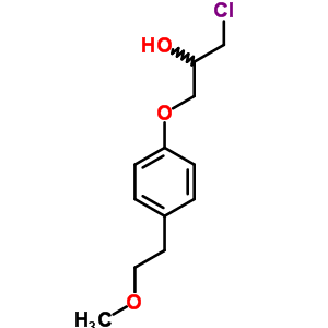 Rac 1-chloro-3-[4-(2-methoxyethyl)phenoxy]-2-propanol Structure,56718-76-4Structure