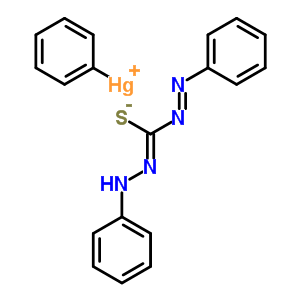 (Diphenylthiocarbazono)phenylmercury Structure,56724-82-4Structure