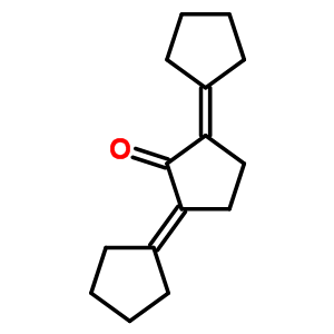 2, 5-Dicyclopentylidene-1-cyclopentanone Structure,5682-82-6Structure