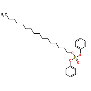 Phosphoric acid,hexadecyl diphenyl ester Structure,56827-92-0Structure