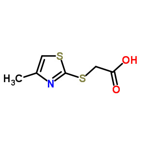 (4-Methyl-thiazol-2-ylsulfanyl)-acetic acid Structure,5685-17-6Structure