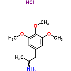 3,4,5-Trimethoxyamphetamine hcl Structure,5688-80-2Structure