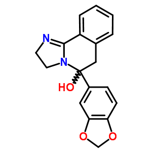 2,3,5,6-Tetrahydro-5-(1,3-benzodioxol-5-yl)imidazo[2,1-a]isoquinolin-5-ol Structure,56882-48-5Structure