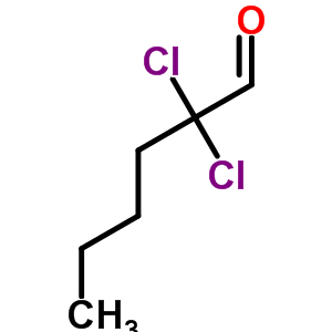 2,2-Dichlorohexanal Structure,57024-78-9Structure