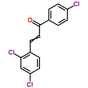 2-Propen-1-one,1-(4-chlorophenyl)-3-(2,4-dichlorophenyl)- Structure,57076-84-3Structure