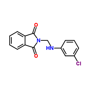 2-[[(3-Chlorophenyl)amino]methyl]isoindole-1,3-dione Structure,57154-20-8Structure