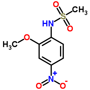 N-(2-methoxy-4-nitro-phenyl)-methanesulfonamide Structure,57164-98-4Structure