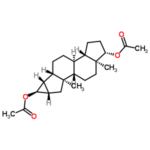 2,4-Cycloandrostane-3,17-diol diacetate Structure,57177-67-0Structure