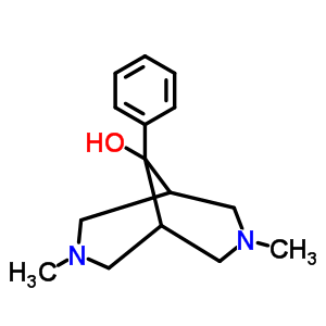 3,7-Diazabicyclo[3.3.1]nonan-9-ol,3,7-dimethyl-9-phenyl- Structure,57209-56-0Structure