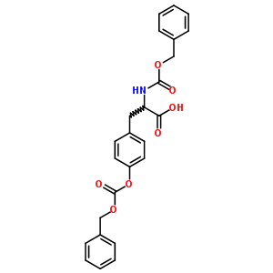 2-Phenylmethoxycarbonylamino-3-(4-phenylmethoxycarbonyloxyphenyl)propanoic acid Structure,57228-56-5Structure