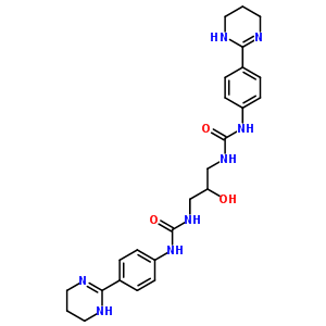 1-[2-Hydroxy-3-[[4-(1,4,5,6-tetrahydropyrimidin-2-yl)phenyl]carbamoylamino]propyl]-3-[4-(1,4,5,6-tetrahydropyrimidin-2-yl)phenyl]urea Structure,5726-65-8Structure