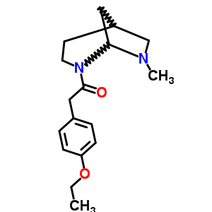 3,8-Diazabicyclo(3.2.1)octane,3-(p-ethoxyphenyl)acetyl-8-methyl- Structure,57269-26-8Structure