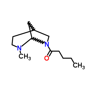 3-Methyl-8-valeryl-3,8-diazabicyclo[3.2.1]octane Structure,57269-38-2Structure