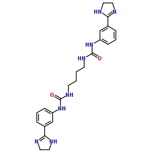 3-[3-(4,5-Dihydro-1h-imidazol-2-yl)phenyl]-1-[4-[[3-(4,5-dihydro-1h-imidazol-2-yl)phenyl]carbamoylamino]butyl]urea Structure,5727-00-4Structure