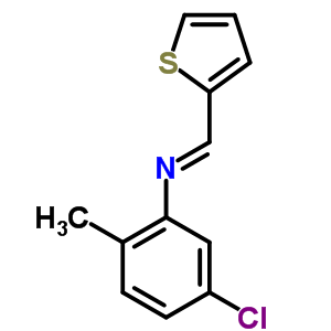 N-(5-chloro-2-methyl-phenyl)-1-thiophen-2-yl-methanimine Structure,57280-84-9Structure