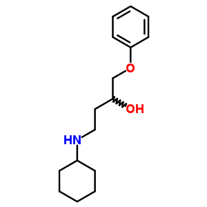 1-Phenoxy-4-(cyclohexylamino)-2-butanol Structure,57281-41-1Structure