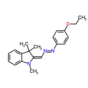 2-[[(4-Ethoxyphenyl)azo]methylene]-2,3-dihydro-1,3,3-trimethyl-1h-indole Structure,57303-68-1Structure