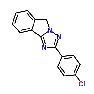 2-(4-Chlorophenyl)-5h-(1,2,4)triazolo(5,1-a)isoindole Structure,57312-03-5Structure