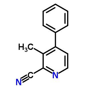 3-Methyl-4-phenyl-pyridine-2-carbonitrile Structure,57420-08-3Structure