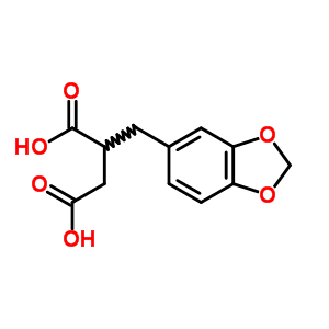 2-(Benzo[1,3]dioxol-5-ylmethyl)butanedioic acid Structure,57420-27-6Structure