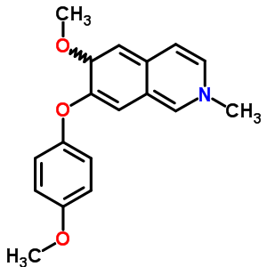 6-Methoxy-7-(4-methoxyphenoxy)-2-methyl-6h-isoquinoline Structure,57422-05-6Structure