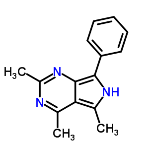 6H-pyrrolo(3,4-d)pyrimidine, 2,4,5-trimethyl-7-phenyl- Structure,57436-35-8Structure