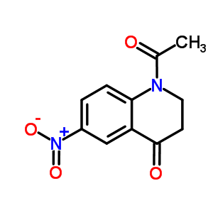 1-Acetyl-2,3-dihydro-6-nitro-4(1h)-quinolinone Structure,57445-27-9Structure