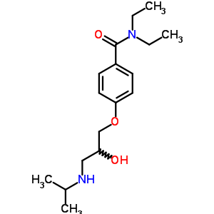 N,n-diethyl-4-[2-hydroxy-3-[(1-methylethyl)amino]propoxy]benzamide Structure,57494-88-9Structure